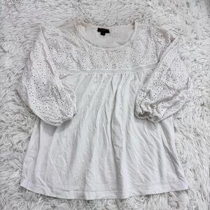 j.crew blouse with floral